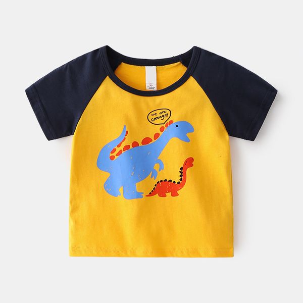 children's wear summer boys' short new sleeve baby round neck boy cartoon dinosaur t-shirt, Black;white
children's wear summer boys' short new sleeve baby round neck boy cartoon dinosaur t-shirt, Black;white