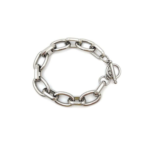 link, chain 12mm stainless steel oval link cable bracelets silver color toggle clasps women jewelry 16cm 18cm 21cm long,1pc, Black
link, chain 12mm stainless steel oval link cable bracelets silver color toggle clasps women jewelry 16cm 18cm 21cm long,1pc, Black
