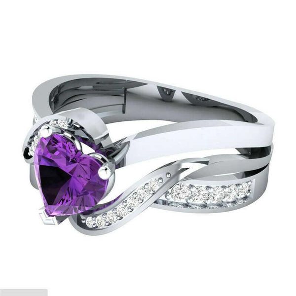 wedding rings fashion multicolor color heart shape ring women engagement size6-10, Slivery;golden
wedding rings fashion multicolor color heart shape ring women engagement size6-10, Slivery;golden