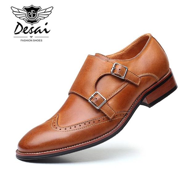 dress shoes 2021 men's brock carved genuine leather business with double buckle mens british large size formal men, Black
dress shoes 2021 men's brock carved genuine leather business with double buckle mens british large size formal men, Black