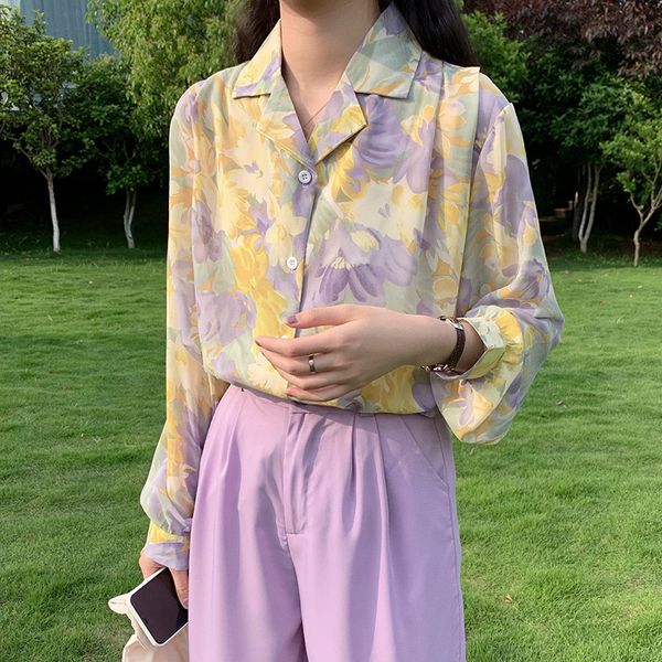 2021 new women's retro silk chiffon shirt, harajuku, summer wear, series 11nq, White
2021 new women's retro silk chiffon shirt, harajuku, summer wear, series 11nq, White