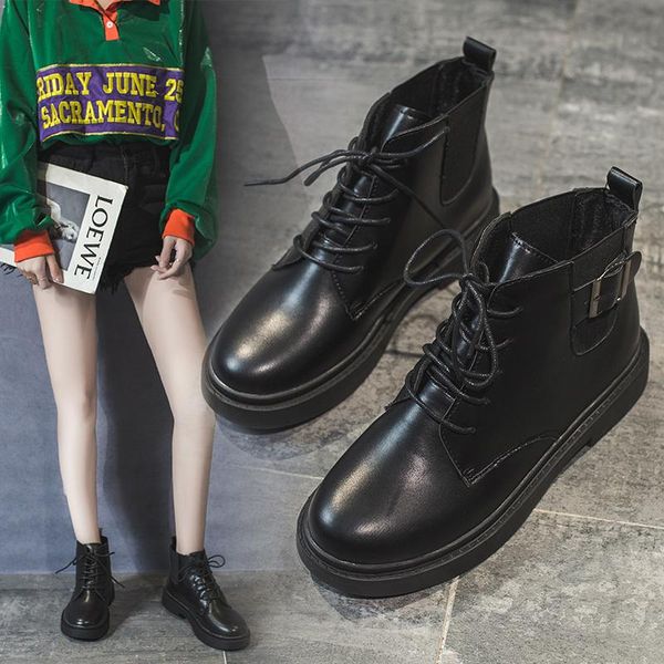 boots solid black bright leather women 2021 autumn ankle for shoes woman winter lace up buckle botas mujer
boots solid black bright leather women 2021 autumn ankle for shoes woman winter lace up buckle botas mujer