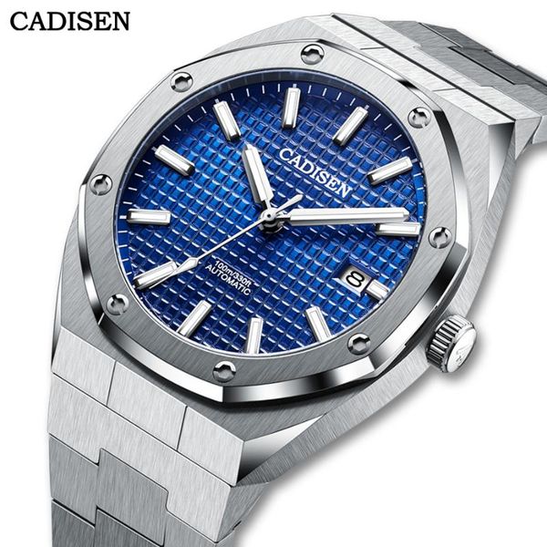 wristwatches cadisen japan nh35 movement men mechanical watch 100m waterproof full steel luxury sapphire glass automatic wristwatch, Slivery;brown
wristwatches cadisen japan nh35 movement men mechanical watch 100m waterproof full steel luxury sapphire glass automatic wristwatch, Slivery;brown