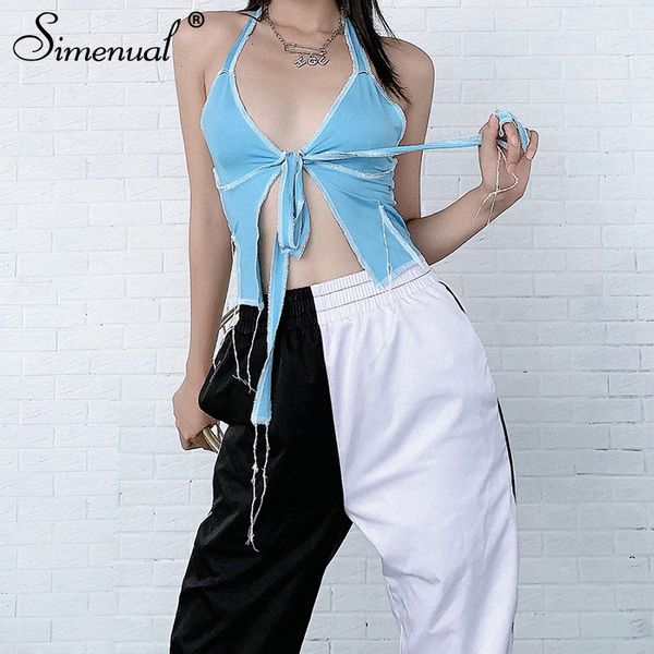 bandage v neck halter tie front women sleeveless backless fashion party clubwear bodycon cropped tank, White;black
bandage v neck halter tie front women sleeveless backless fashion party clubwear bodycon cropped tank, White;black