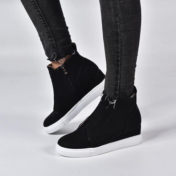 dress shoes 2021 autumn women high heel fashion suede leather wedge ankle boots female winter warm comfort casual footwear, Black
dress shoes 2021 autumn women high heel fashion suede leather wedge ankle boots female winter warm comfort casual footwear, Black