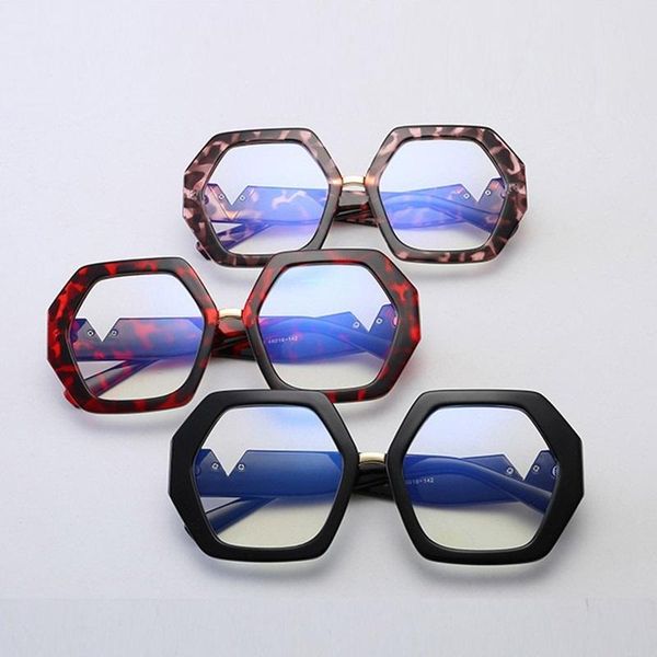 fashion sunglasses frames retro clear lens glasses frame trendy women hexagon red leopard myopia square transparent oculos, Black
fashion sunglasses frames retro clear lens glasses frame trendy women hexagon red leopard myopia square transparent oculos, Black