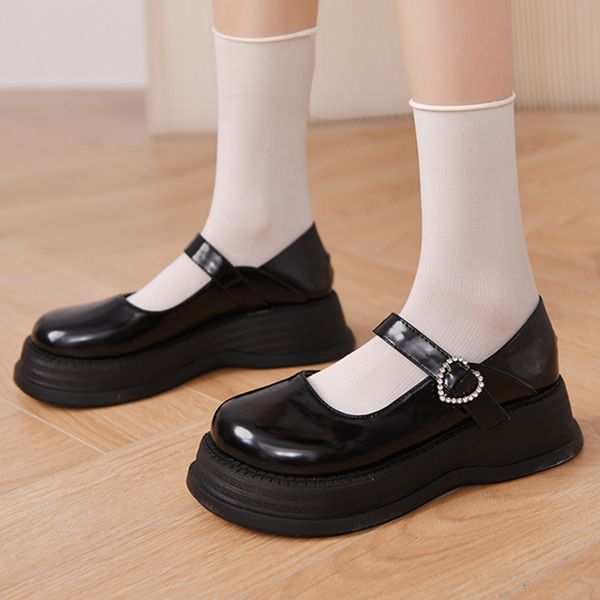 dress shoes rimocy japanese shoes mary jane feminine , leather with a thick bottom and bare buckles foma, Black
dress shoes rimocy japanese shoes mary jane feminine , leather with a thick bottom and bare buckles foma, Black