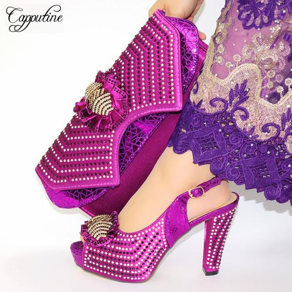 dress shoes charming purple design african lady high heel matching with handbag set cr2108, height 11.3cm, Black
dress shoes charming purple design african lady high heel matching with handbag set cr2108, height 11.3cm, Black