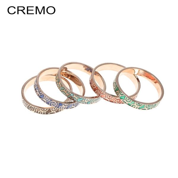 cluster rings cremo rose gold femme circle band red/green/cyan/blue/black enamel pattern engagement finger ring, Golden;silver
cluster rings cremo rose gold femme circle band red/green/cyan/blue/black enamel pattern engagement finger ring, Golden;silver