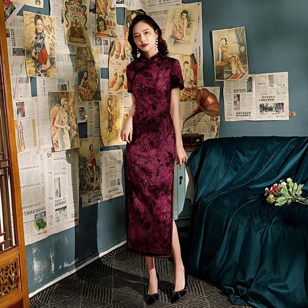 summer female chinese elegant mandarin collar cheongsam handmade button short sleeve qipao traditional clothing ethnic, Red
summer female chinese elegant mandarin collar cheongsam handmade button short sleeve qipao traditional clothing ethnic, Red