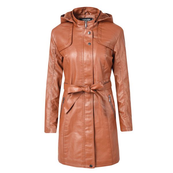 autumn winter coat women 2020 casual solid pu leather long thick coat female vintage slim hooded black biker jackets coats belt ovkt
autumn winter coat women 2020 casual solid pu leather long thick coat female vintage slim hooded black biker jackets coats belt ovkt