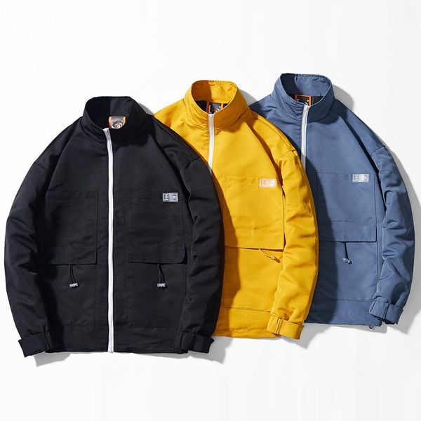 men's jackets jacket harajuku style autumn and winter stand collar solid color street trend casual simple high-quality cotton men, Black;brown
men's jackets jacket harajuku style autumn and winter stand collar solid color street trend casual simple high-quality cotton men, Black;brown
