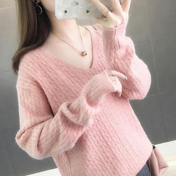 new streetwear 2021 loose cashmere women knitted sweter autumn winter pull femme hiver jumper sweater 8ibt, White;black
new streetwear 2021 loose cashmere women knitted sweter autumn winter pull femme hiver jumper sweater 8ibt, White;black