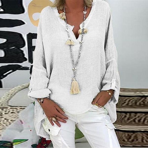 harajuku autumn plus size women shirt oversized solid pullover v neck casual loose tees long sleeve blouse, White
harajuku autumn plus size women shirt oversized solid pullover v neck casual loose tees long sleeve blouse, White