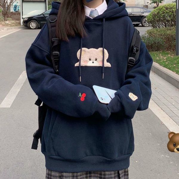 2021 new deeptown coreano outono inverno moda kawaii moletom feminino manga longa s bonito bordado casual hoodies vr8q, Black
2021 new deeptown coreano outono inverno moda kawaii moletom feminino manga longa s bonito bordado casual hoodies vr8q, Black