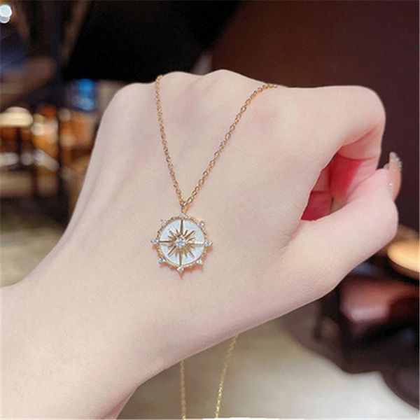 pendant necklaces temperament ins tide port style retro eight-pointed star inlaid women's necklace fashion super fairy clavicle chin, Silver
pendant necklaces temperament ins tide port style retro eight-pointed star inlaid women's necklace fashion super fairy clavicle chin, Silver