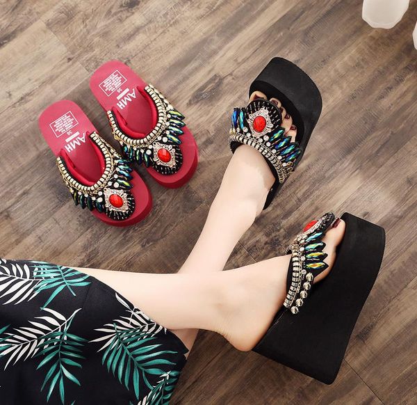 2021 women platform wedges sandals slippers summer colorful/white/red/black crystal female shoes casual lady shoes footwear
2021 women platform wedges sandals slippers summer colorful/white/red/black crystal female shoes casual lady shoes footwear
