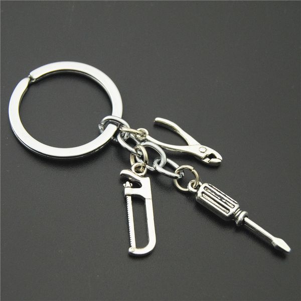 tools jewelry keychains saw screwdriver pliers charms pendant key ring for men gift, Silver
tools jewelry keychains saw screwdriver pliers charms pendant key ring for men gift, Silver