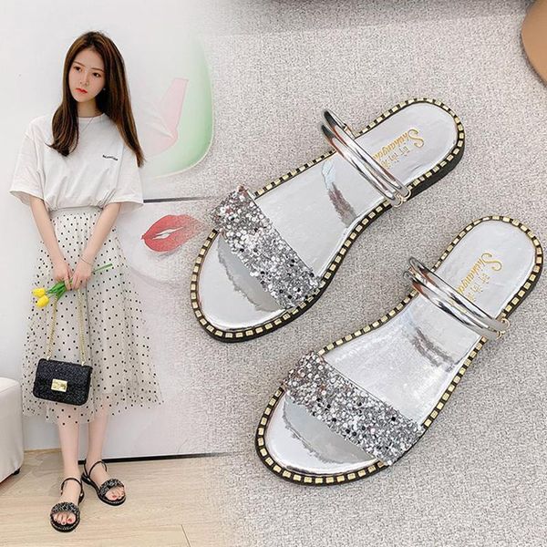 sandals two ways ctystal narrow band women slippers flat summer beach shoes woman paillette rhinestones gladiator sandalias 2021, Black
sandals two ways ctystal narrow band women slippers flat summer beach shoes woman paillette rhinestones gladiator sandalias 2021, Black