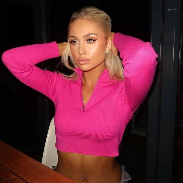 fall women solid long sleeve bodycon sweaters turtleneck zippers crop pullover neon navel exposed sweaters1, White;black
fall women solid long sleeve bodycon sweaters turtleneck zippers crop pullover neon navel exposed sweaters1, White;black