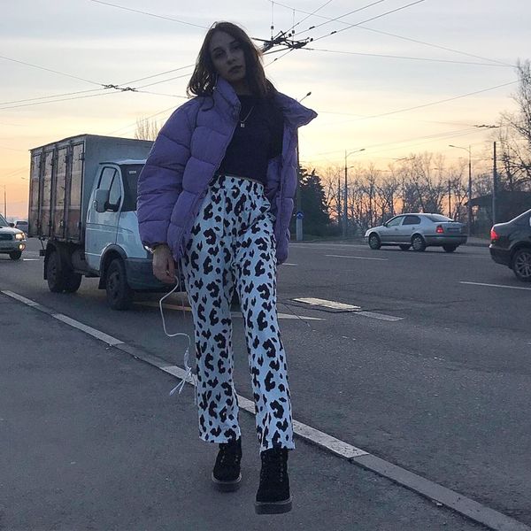 casual loose milk cow printed pants women elastic high waist trousers ladies baggy straight sweatpants summer korean, Black;white
casual loose milk cow printed pants women elastic high waist trousers ladies baggy straight sweatpants summer korean, Black;white