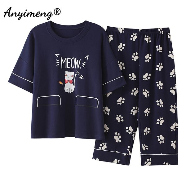 plus size 2 piece set women 4xl 5xl summer sleepwear cotton loose size cartoon printing pijamas womans big size home clothing, Black;red
plus size 2 piece set women 4xl 5xl summer sleepwear cotton loose size cartoon printing pijamas womans big size home clothing, Black;red