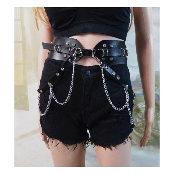 belts gothic punk leather belt for women rock hip hop with ring chain rhinestone adjustable waist cool luxury, Black;brown
belts gothic punk leather belt for women rock hip hop with ring chain rhinestone adjustable waist cool luxury, Black;brown