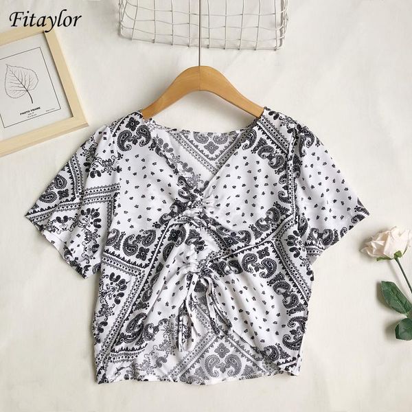women's t-shirt fitaylor summer women vintage loose printing drawstring shirt casual v-neck national style puff sleeve short t-shirts, White
women's t-shirt fitaylor summer women vintage loose printing drawstring shirt casual v-neck national style puff sleeve short t-shirts, White