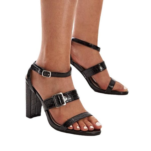 sandals elegant dress shoe size 35-42 summer design snake print pu leather round toe women fashion ankle t-strap square heel, Black
sandals elegant dress shoe size 35-42 summer design snake print pu leather round toe women fashion ankle t-strap square heel, Black