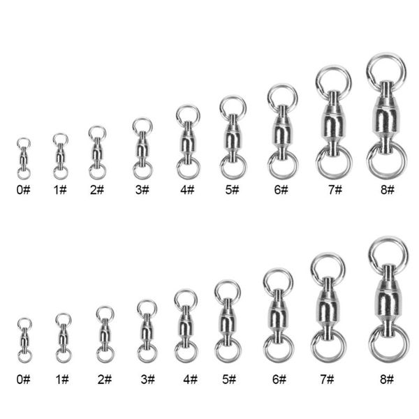 20pcs/40pcs stainless steel fishing swivel snap connectors fishing rolling swivel bearing solid rings accessories
20pcs/40pcs stainless steel fishing swivel snap connectors fishing rolling swivel bearing solid rings accessories