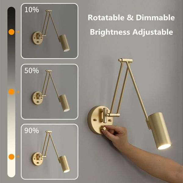wall lamp (led bulb)modern dimmable light fixture for living room/bedroom/bathroom adjust brightness sconce
wall lamp (led bulb)modern dimmable light fixture for living room/bedroom/bathroom adjust brightness sconce