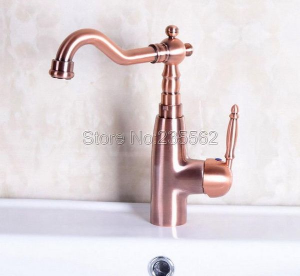 bathroom sink faucets antique red copper 360 swivel spout basin faucet single lever mixer taps deck mounted vessel lnf131
bathroom sink faucets antique red copper 360 swivel spout basin faucet single lever mixer taps deck mounted vessel lnf131