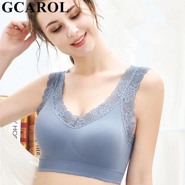 bras gcarol women v neck gather no steel ring sports lace shoulder strap breathable tank camis underwear brassiere one piece, Red;black
bras gcarol women v neck gather no steel ring sports lace shoulder strap breathable tank camis underwear brassiere one piece, Red;black