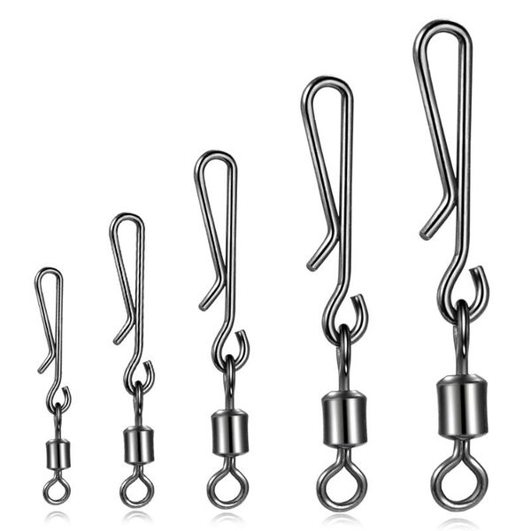50pcs stainless steel fishing connector pin bearing rolling swivel snap fishhook lure tackle fishing accessories tools
50pcs stainless steel fishing connector pin bearing rolling swivel snap fishhook lure tackle fishing accessories tools