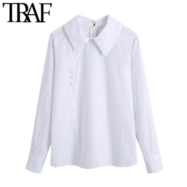 women's blouses & shirts traf women fashion buttons decorate white vintage lapel collar long sleeve female chic
women's blouses & shirts traf women fashion buttons decorate white vintage lapel collar long sleeve female chic