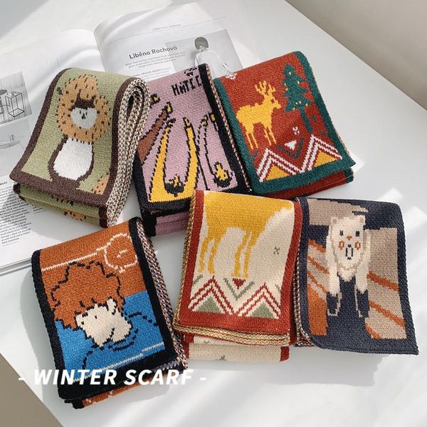scarves cartoon cute little scarf female short korean version of joker ins christmas autumn and winter knitted wool, Blue;gray
scarves cartoon cute little scarf female short korean version of joker ins christmas autumn and winter knitted wool, Blue;gray