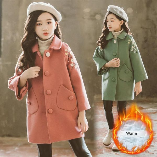 flower kids girls coat autumn winter fashion children warm thick medium long woolen jackets 3 10 years clothes, Blue;gray
flower kids girls coat autumn winter fashion children warm thick medium long woolen jackets 3 10 years clothes, Blue;gray