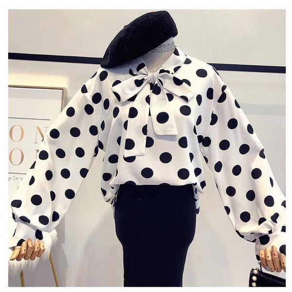 fashion womens and blouses long sleeve shirt women chiffon blouse dot print plus size shirt feminina 210601, White
fashion womens and blouses long sleeve shirt women chiffon blouse dot print plus size shirt feminina 210601, White