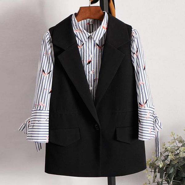women's vests 2021 women short vest office lady waistcoat blazer sleeveless coat black casual fashion elegant fitted waist drawstring, Black;white
women's vests 2021 women short vest office lady waistcoat blazer sleeveless coat black casual fashion elegant fitted waist drawstring, Black;white