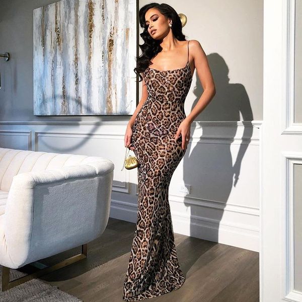 casual dresses summer women long leopard print dress female vintage spaghetti strap backless party maxi elegant beach robe femme, Black;gray
casual dresses summer women long leopard print dress female vintage spaghetti strap backless party maxi elegant beach robe femme, Black;gray