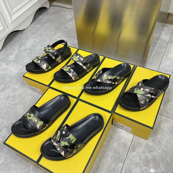 2021s luxury fashion designer sand slippers flat bottom comfortable brand men's casual summer wide soled sandals with box size38-45, Black
2021s luxury fashion designer sand slippers flat bottom comfortable brand men's casual summer wide soled sandals with box size38-45, Black