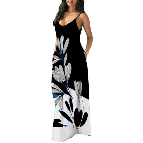casual dresses women's summer thin shoulder strap v-neck loose plus size long dress with pockets, Black;gray
casual dresses women's summer thin shoulder strap v-neck loose plus size long dress with pockets, Black;gray