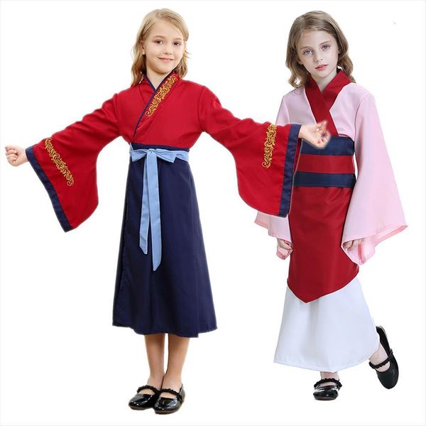 mulan for girl stage dress performance clothes children chinese traditional costumes kids partial collar wide sleeves hafu, Red;yellow
mulan for girl stage dress performance clothes children chinese traditional costumes kids partial collar wide sleeves hafu, Red;yellow