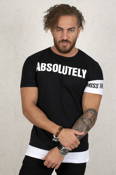 Black Detail Front T-shirt 2002024 Tey5, White;black
Black Detail Front T-shirt 2002024 Tey5, White;black