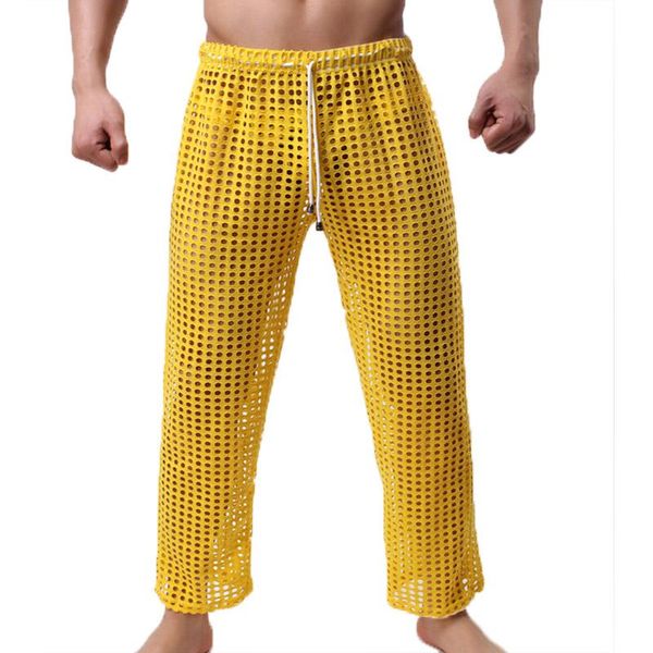 men's sleepwear mesh men sleep bottoms hollow out pyjamas trousers casual breathable homewear lacing home pants loose lounge, Black;brown
men's sleepwear mesh men sleep bottoms hollow out pyjamas trousers casual breathable homewear lacing home pants loose lounge, Black;brown