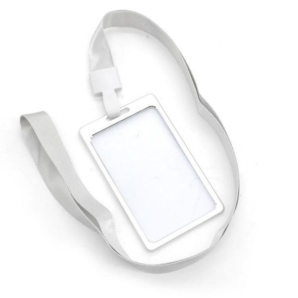 card holders school id office supplies ultralight practical aluminum alloy badge portable lanyard smooth work permit holder, Brown;gray
card holders school id office supplies ultralight practical aluminum alloy badge portable lanyard smooth work permit holder, Brown;gray