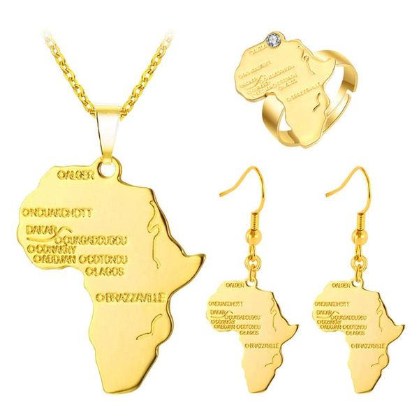 earrings & necklace trendy jewelry accessories africa map set pendant necklaces gold color of african congo sets, Silver
earrings & necklace trendy jewelry accessories africa map set pendant necklaces gold color of african congo sets, Silver