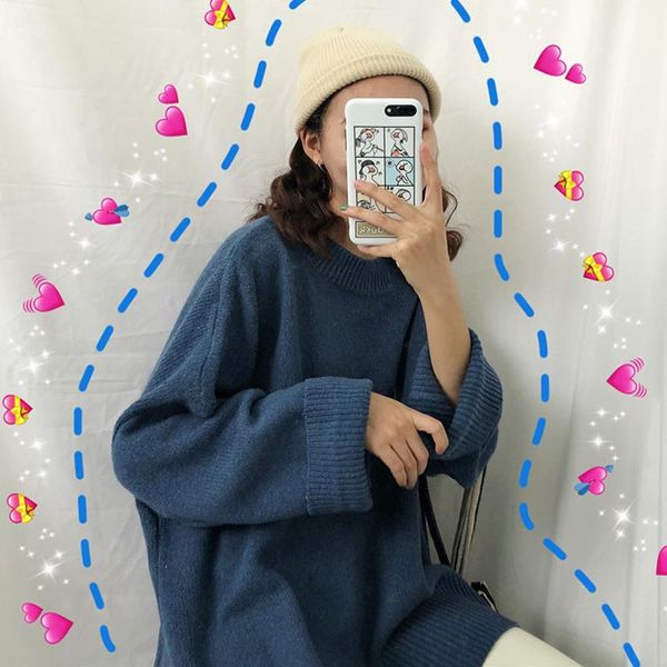 women's sweaters knitted plus size spring autumn korean style ulzzang fashion clothing casual long sleeve split female, White;black
women's sweaters knitted plus size spring autumn korean style ulzzang fashion clothing casual long sleeve split female, White;black