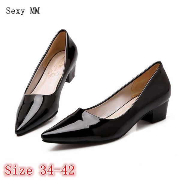 dress shoes women pumps low high heel office heels woman slip on career plus size 34 - 40 41 42 quality, Black
dress shoes women pumps low high heel office heels woman slip on career plus size 34 - 40 41 42 quality, Black