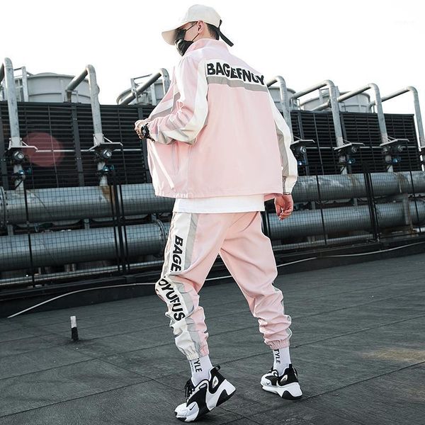 running sets men's tracksuit streetwear two-piece set sweat suit polyester overalls jacket and harem pants 2021 hip hop sportswear suit, Black;blue
running sets men's tracksuit streetwear two-piece set sweat suit polyester overalls jacket and harem pants 2021 hip hop sportswear suit, Black;blue